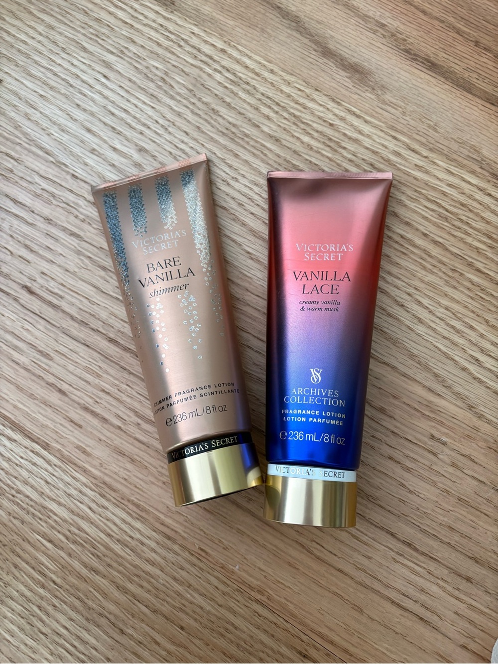 Victoria's Secret Vanilla Lace & Bare Vanilla Shimmer Lotions